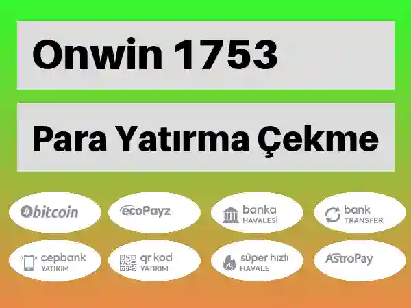 Onwin Mobil Para yatırma ve çekme 1753